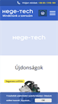 Mobile Screenshot of hege-tech.hu